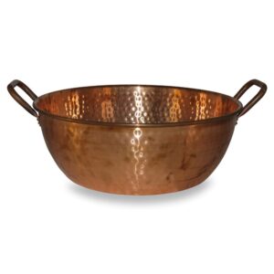 Hand-Hammered Copper Foot-Bath Bowl **