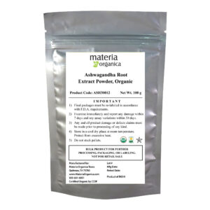 Ashwagandha Root Extract Powder, Organic, Kosher (100 g / 3.5 oz)