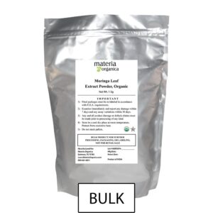 Moringa Leaf Extract Powder, Organic, Kosher (1 kg / 2.2 lb) bulk