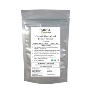 Guava Leaf Extract Powder with 1.8% Zinc, Organic Item #GUV30043 (50 grams)