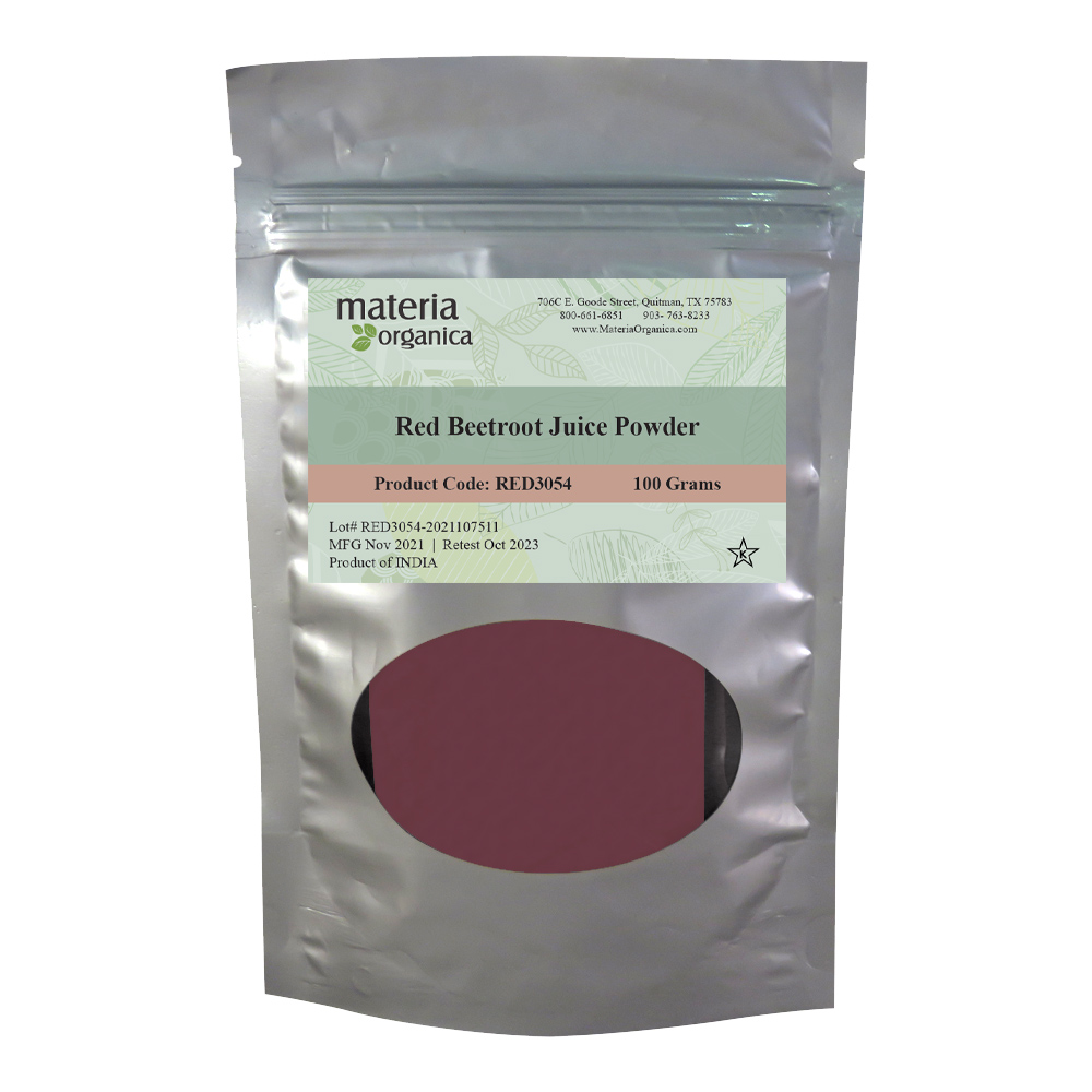 Red Beetroot Juice Powder, Item # RED3054 (3.5 oz / 100 g)