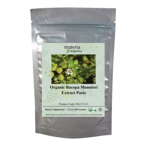 Bacopa Monnieri Extract Paste, Organic Item #BAC31121 (3.5 oz / 100 grams)